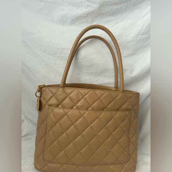 Chanel camel color caviar medallion tote - Picture 5 of 16